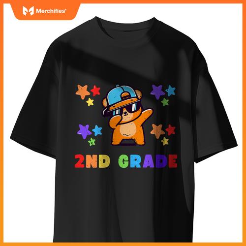 Boys girls kids teacher dab back to school second grade team