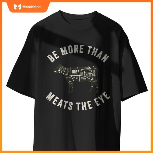 Butcher Chef Cook Bbq Grill And Cow Meat Beef Smoker T-Shirt