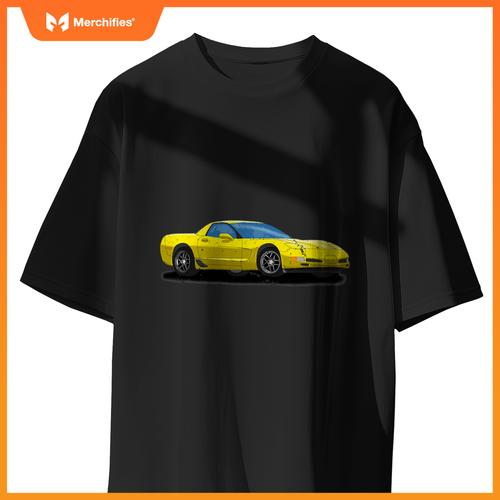 C5 Vette Stingray Z06 Yellow Supercar Sports Car T-Shirt
