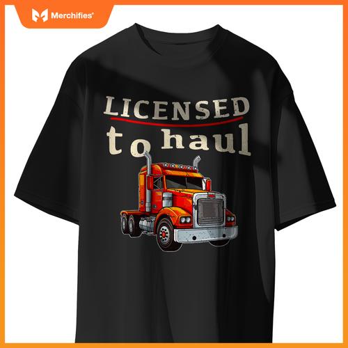 Cdl Truck Driver Men Trucker Driving Passed Cdl Exam T-Shirt