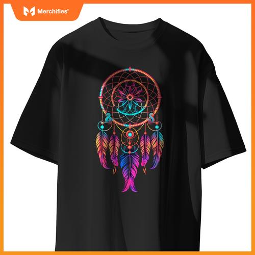 Colorful dreamcatcher fears tribal native american indian t-shirt