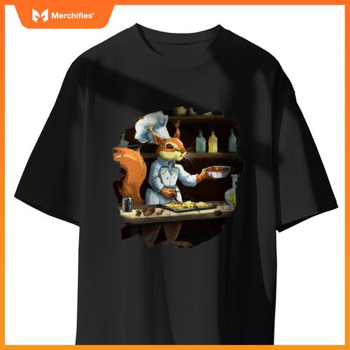 Cute Squirrel Chef Cooking Food Squirrel T-Shirt