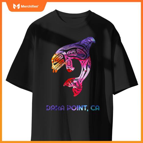 Dana point calinia orca killer whale native american t-shirt