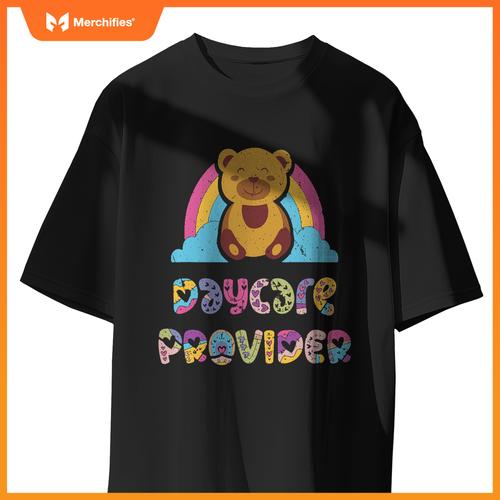 Daycare provider bear childcare teacher appreciation rainbow