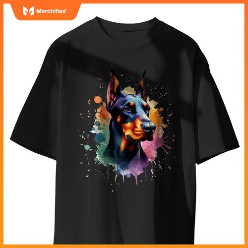 Doberman Pinscher Dog Artwork T-Shirt