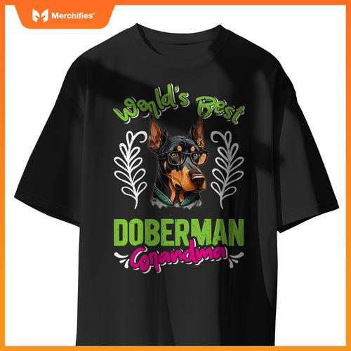 Dobie Worlds Best Doberman Grandma Dog Granny Dobies T-Shirt