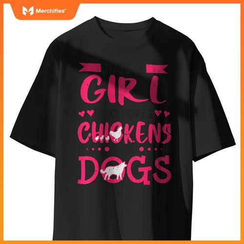 Dog Chicken Mom  Farmer Women Wife Christmas  Pullover T-Shirt