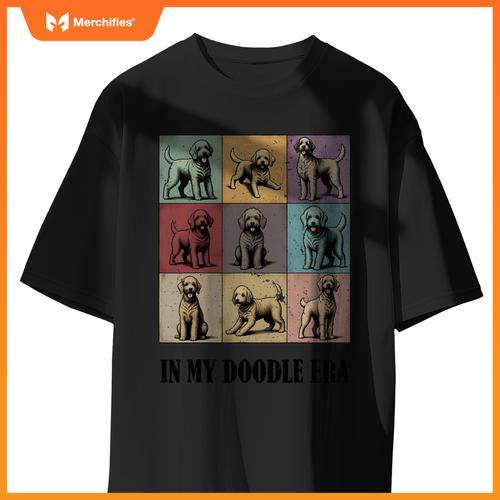 Dog Lovers Guote In My Golden Doodle Era Cool Women T-Shirt