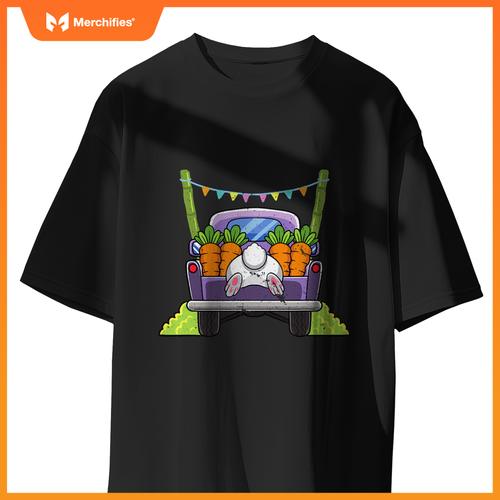 Easter Bunny Egg Hunting Truck Easter Sunday Rabbit T-Shirt
