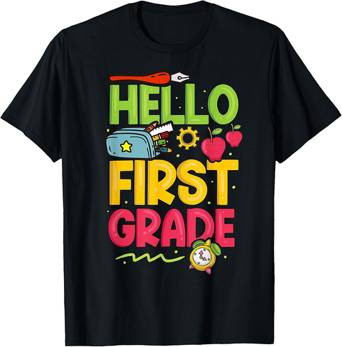 first day of school 1st grade back to school first grade T-Shirt