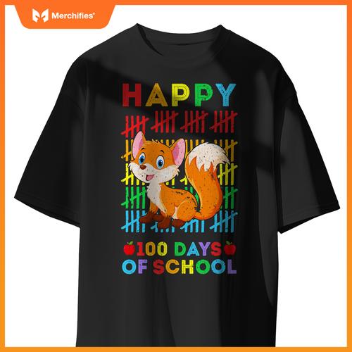 Fox lovers teacher student happy 100 days of school