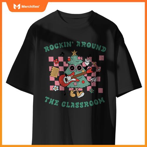 Groovy rockin around  classroom teacher christmas squad