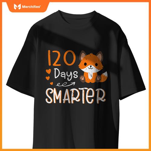 Happy 100 days of school smarter  cute fox teacher