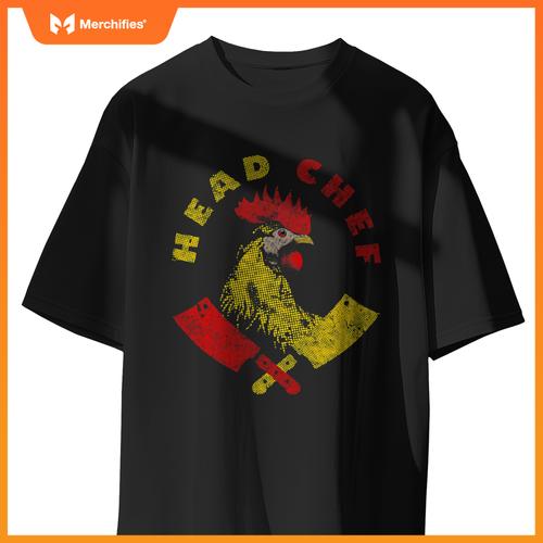 Head Chef Culinary Rooster  Head Chef Cooking T-Shirt