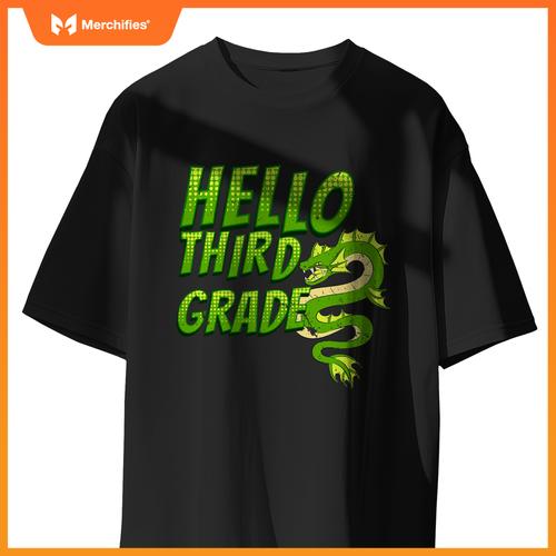Hello 3rd grade dragon back to school teacher kids
