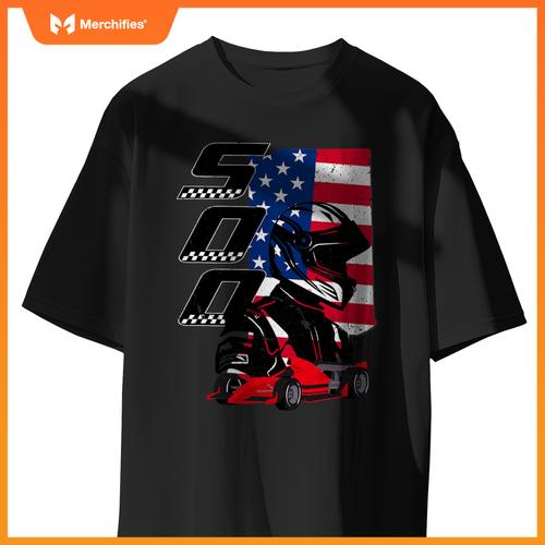 Indianapolis Indiana State 500 Race Car Mula Racing Car T-Shirt