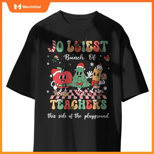 Jolliest bunch of teachers teaching squad teacher christmas
