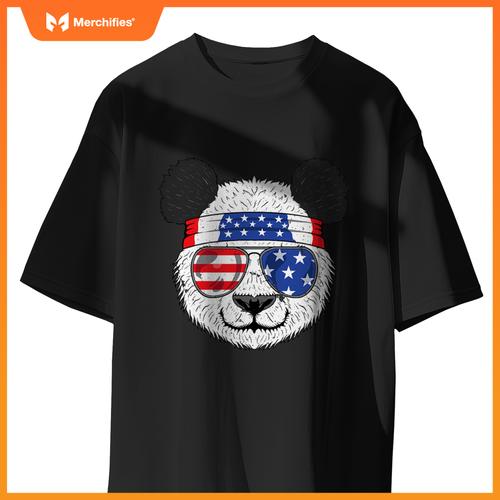 july 4th - us flag - usa patriotic panda T-Shirt