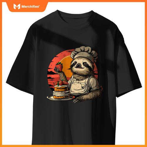 Lazy Sloth Pastry Chef T-Shirt