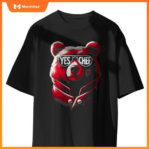 M367 Yes,  Chef Kitchen Bear T-Shirt