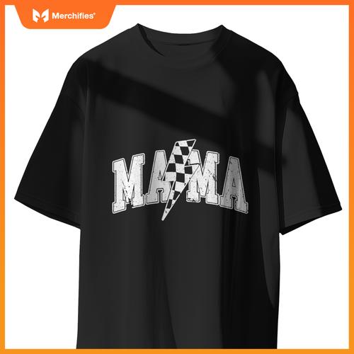 Mama Racing Car Family Matching Birthday Party Mors Day T-Shirt