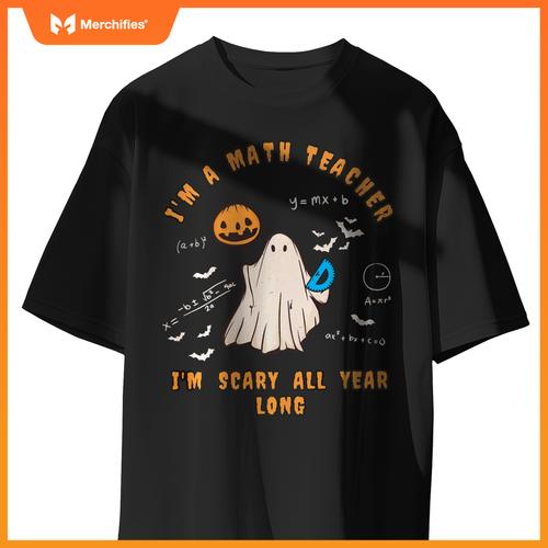 Math teacher scary all year long  halloween ghost teach