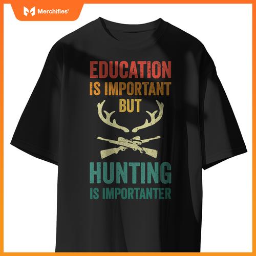 Men teacher hunting school is important deer hunter