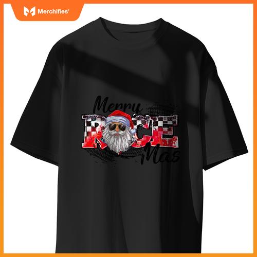 Merry Christmas Race Car Xmas Racing Santa Claus Pajamas Sweat T-Shirt