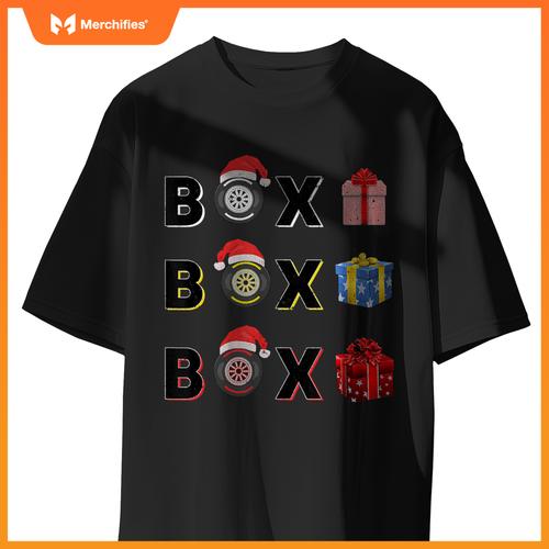 Mula Racing Car Tire Box Box Box Radio Call Fun Christmas T-Shirt