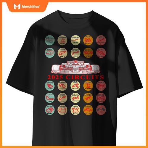 Mula Racing Schedule 2025 Car Tracks Fan T-Shirt