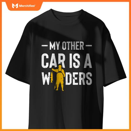 My Or Car Is A Waders Salmon Fish Salmon Fisherman T-Shirt