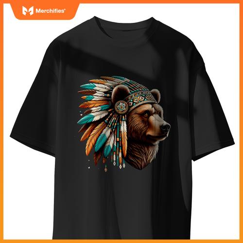 Native American Bear Artwork Native American Heritage T-Shirt