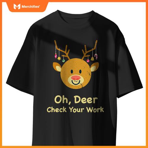 Oh deer check your work  christmas teacher teach school