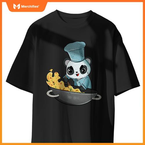 Panda Chef Cooking Kawaii Anime Cook Cute Japanese Graphic T-Shirt