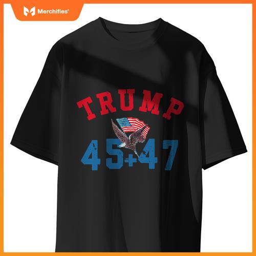 Patriotic trump won 45 and 47 victory winner trump wins T-Shirt