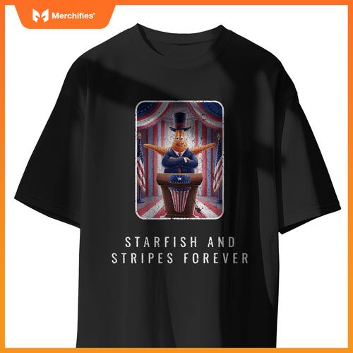 Political starfish president standing patriotic T-Shirt