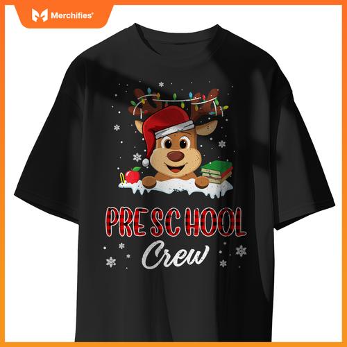 Preschool crew  reindeer teacher student christmas