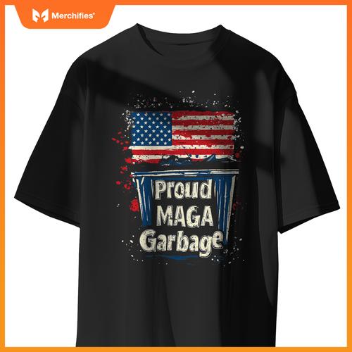 Proud maga garbage patriotic pro trump, anti president biden T-Shirt