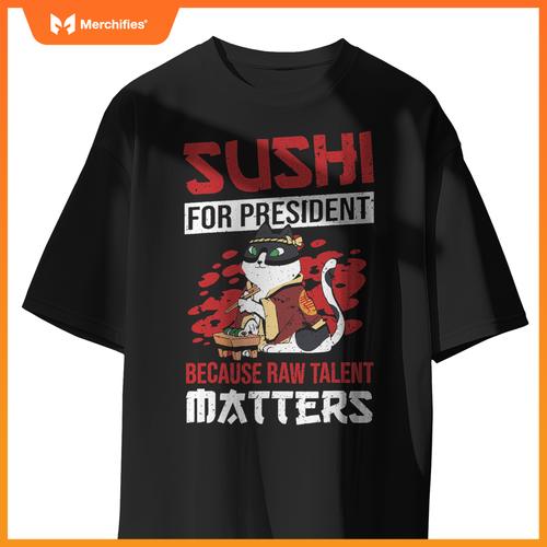 Rice Salmon Sushi Chef Costume T-Shirt