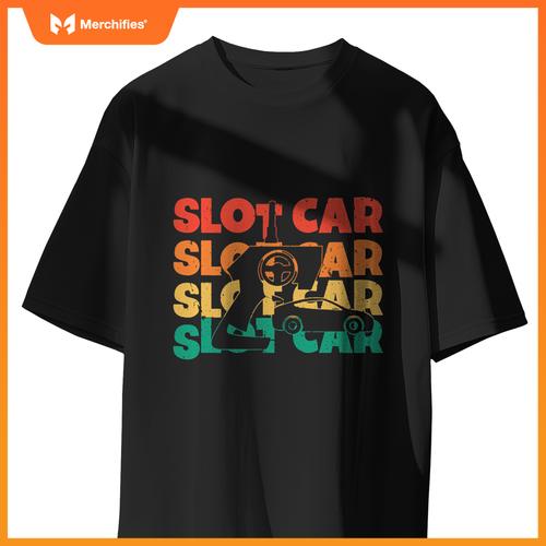 Slot Car  Text Rc Car Mini Car Slot Car Slotcar T-Shirt