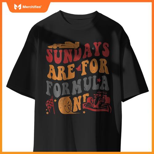 Sundays Are  Mula Racing Lovers  Race Car 2 Side T-Shirt