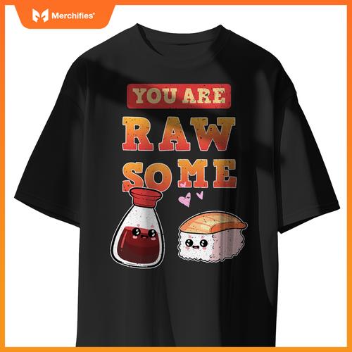 Sushi Chef Salmon Maki Anime Figure Japanese Manga T-Shirt