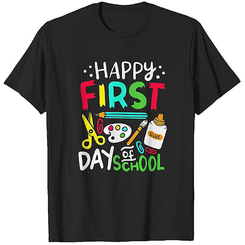 Happy First Day of School Teacher Back to School Student T Shirt