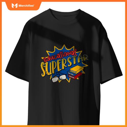 Teacher educational superstar comic style