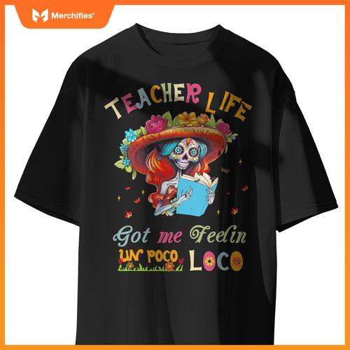Teacher life got me feelin day of  dead sugar skeleton
