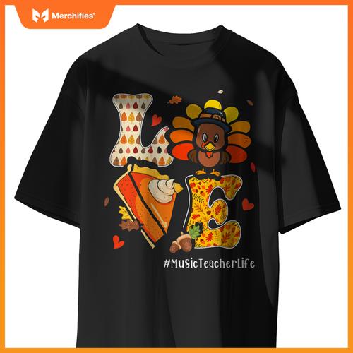 Teacher turkey thanksgiving day love music teacher life