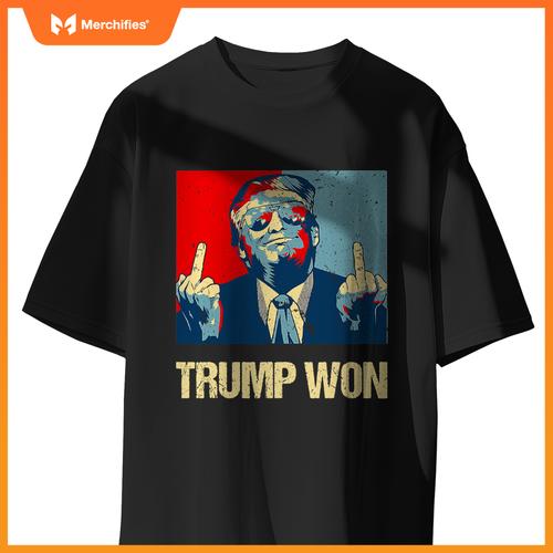 Trump won conservative republican patriotic 4th of july T-Shirt