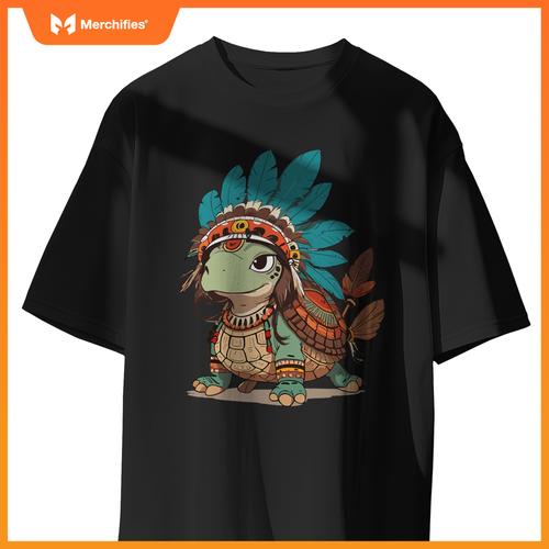 Turtle Tracks Honoring Indigenous Traditions Cute Native T-Shirt
