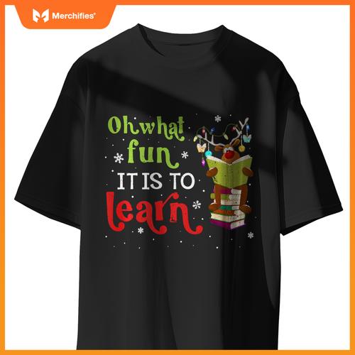 What fun it is to learn teacher matching christmas